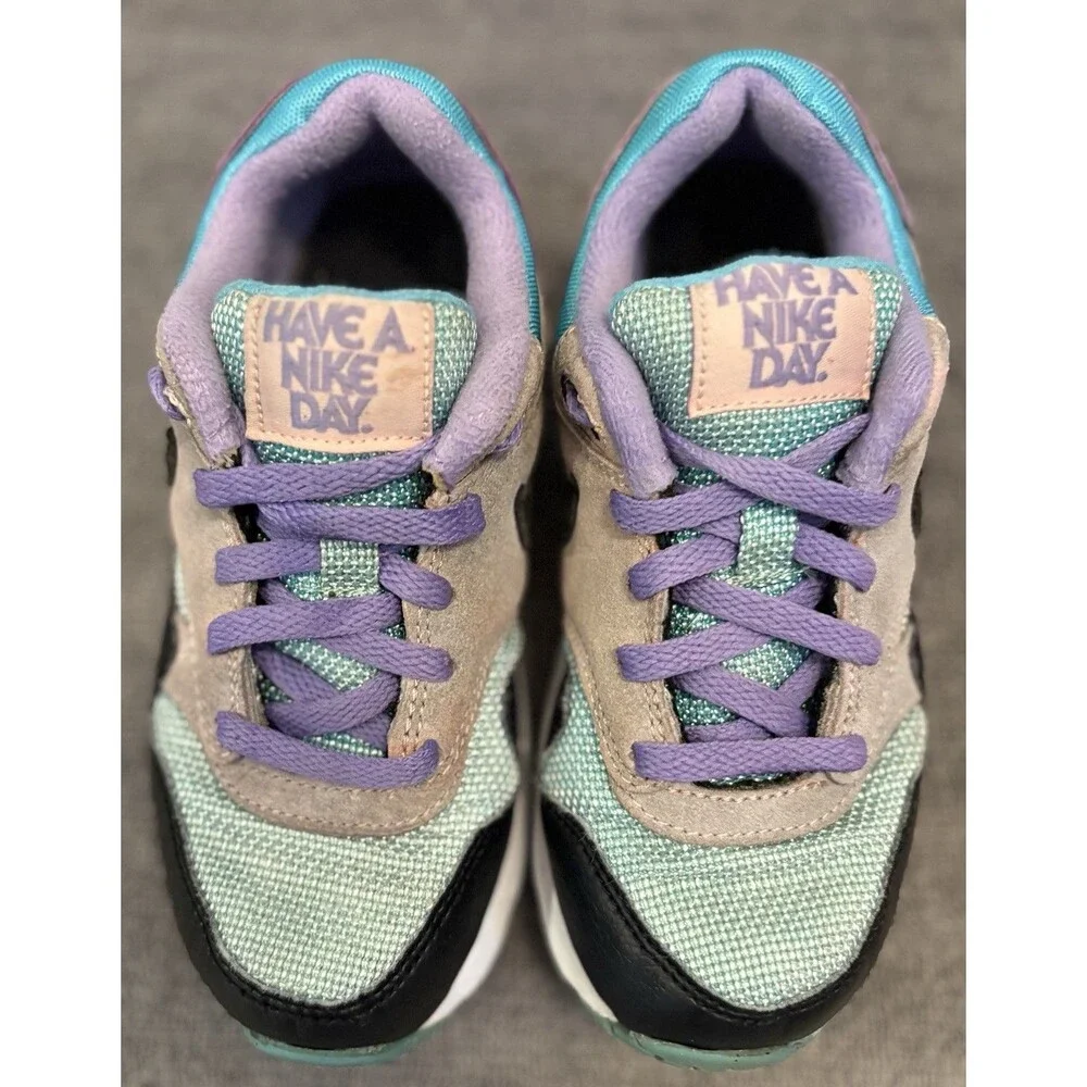 Nike Air Max 1 'Have A Nike Day' PS Running Shoes BQ7213-001 Kids Size 12C